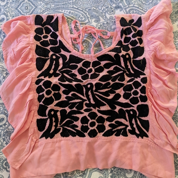 New Handmade Top with Otomi Embroidery - Picture 1 of 2
